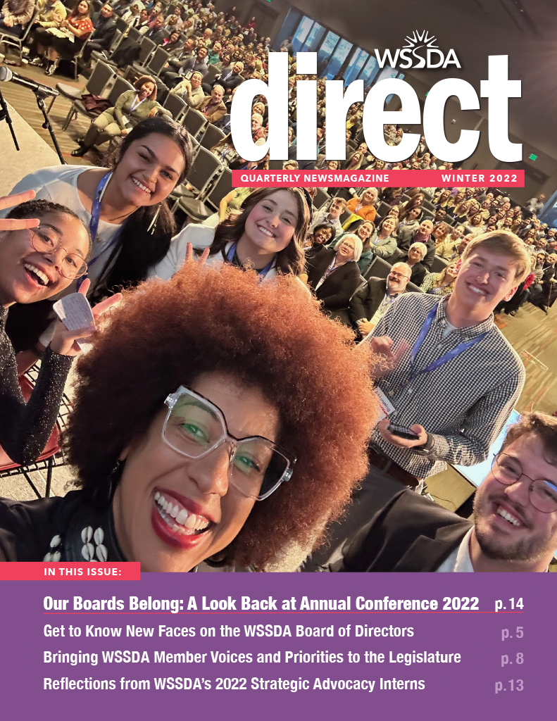 Magazine cover of WSSDA Direct