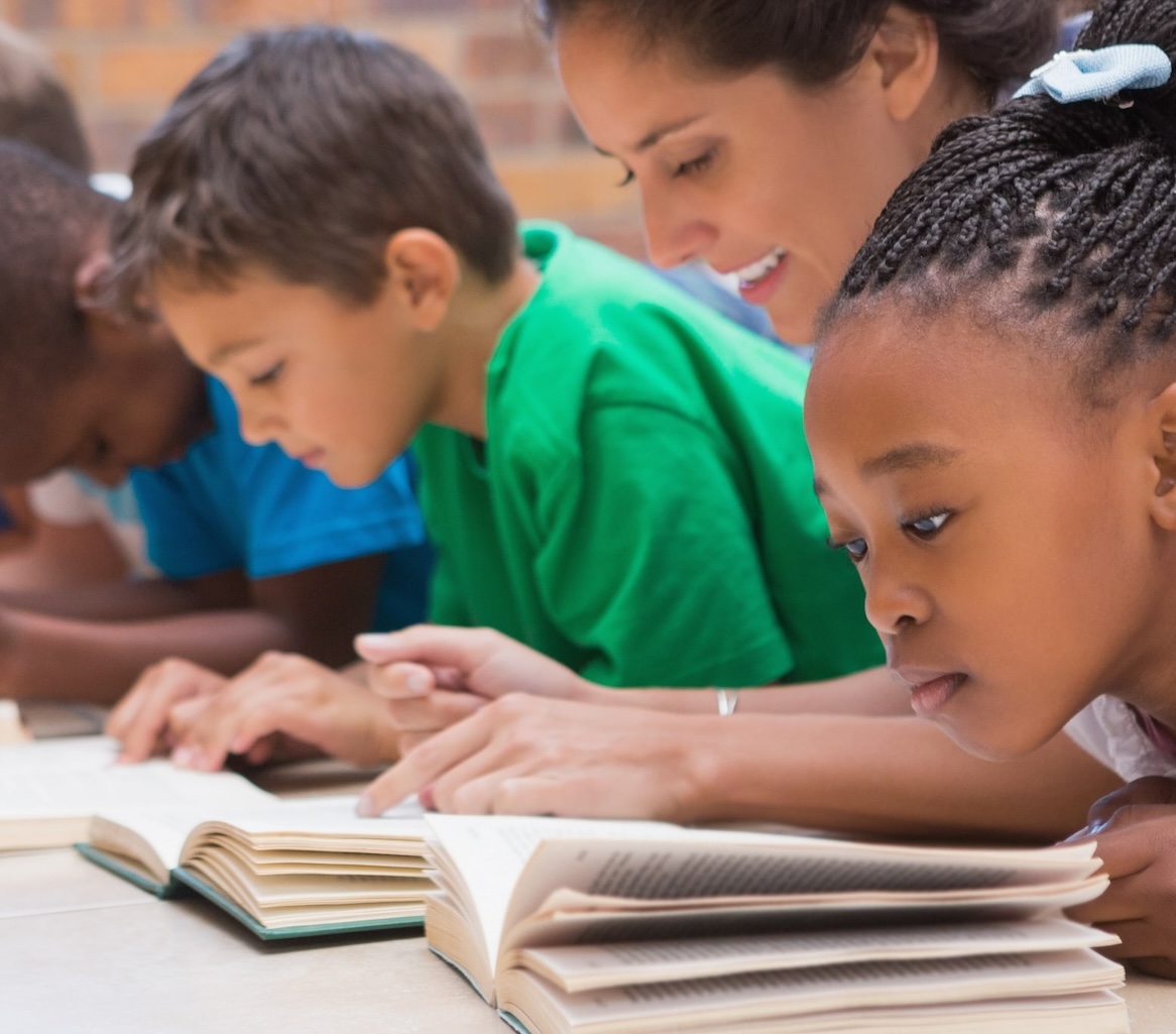 Girl reading a book