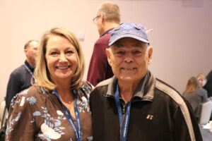 two school board member smiling into the camera